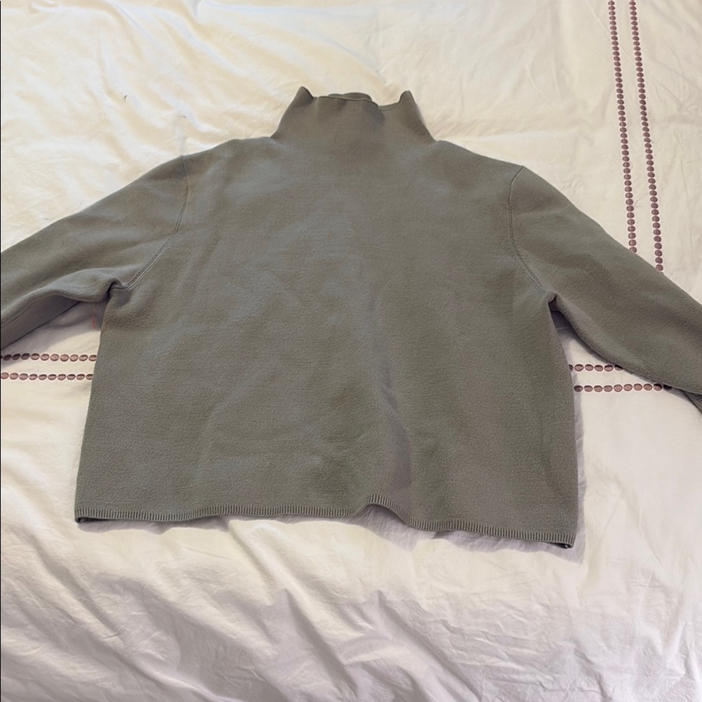 & Other Stories green mock neck Turtleneck Sweater